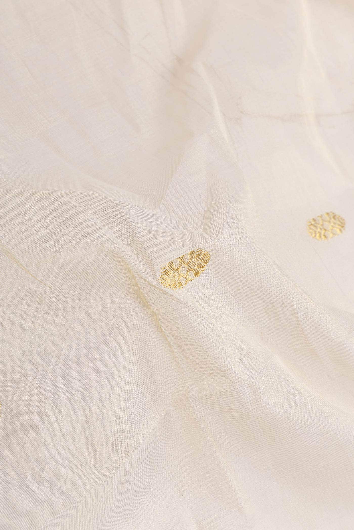 Off White Kerala Cotton Saree