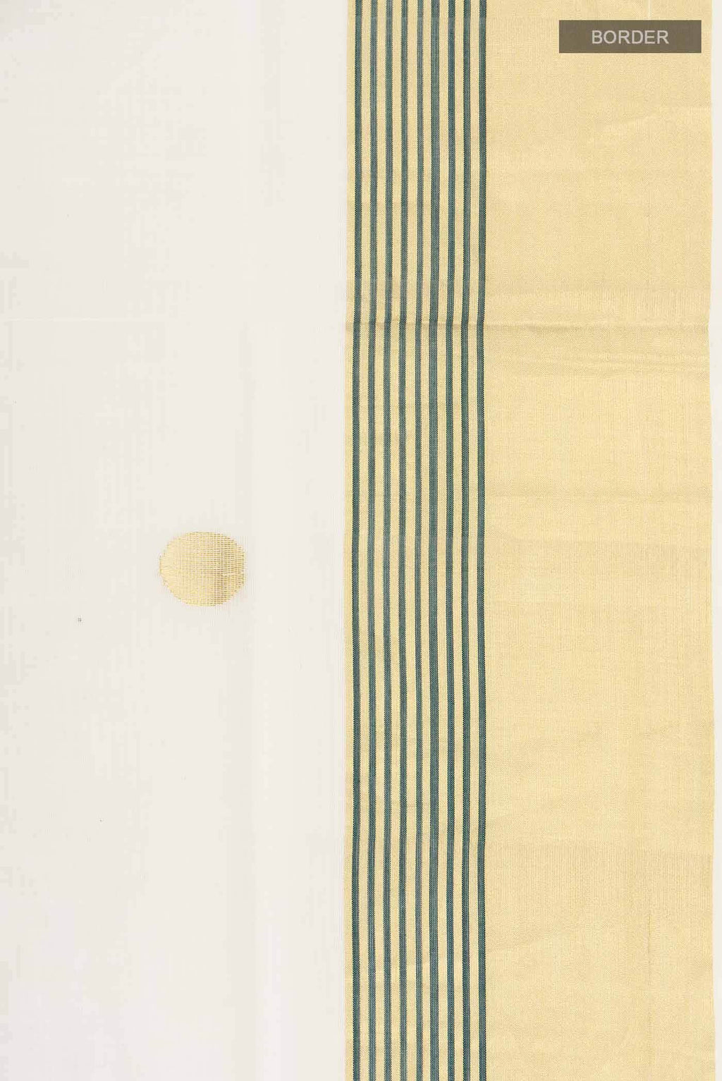 Off White Kerala Cotton Saree