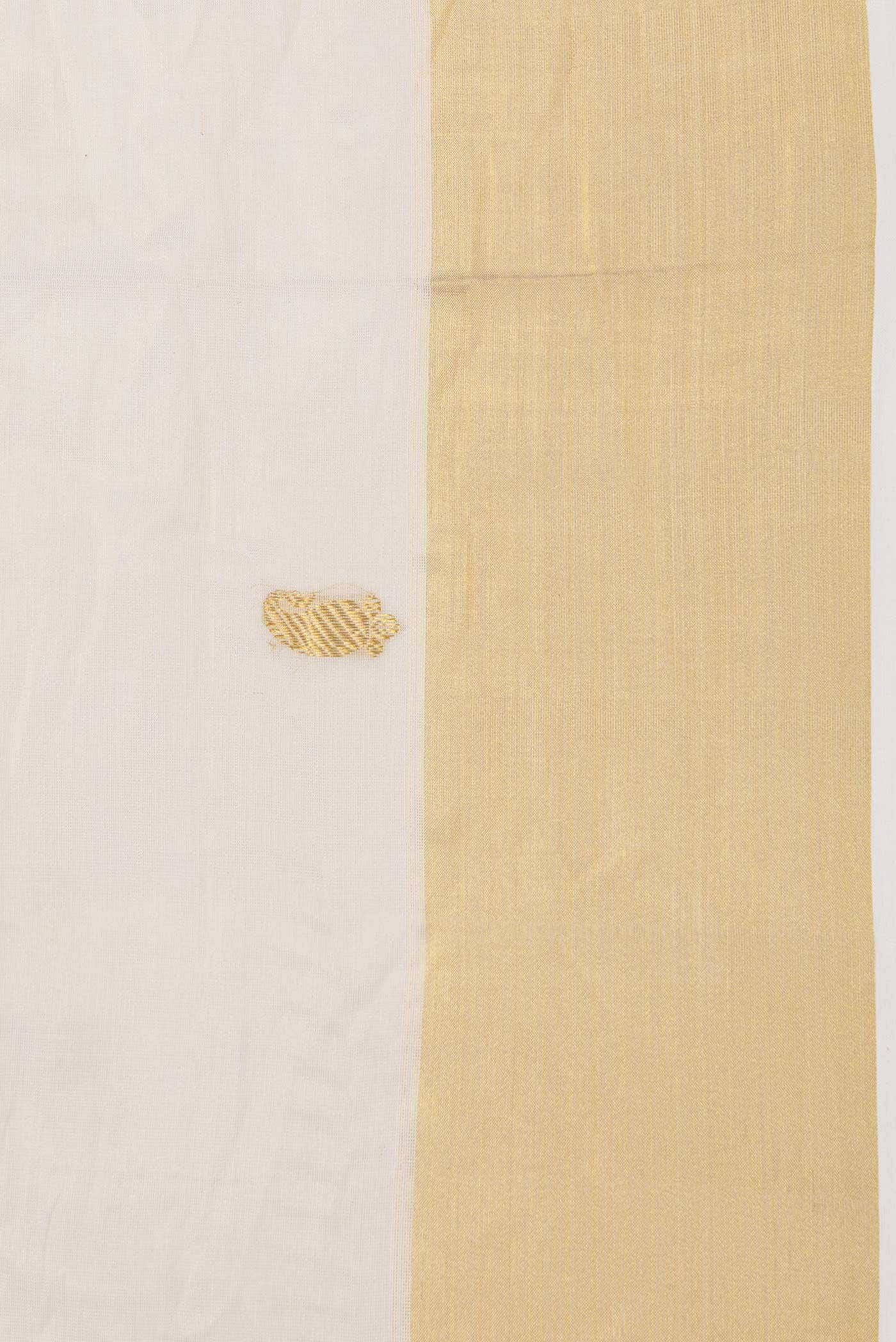 Off White Kerala Cotton Saree