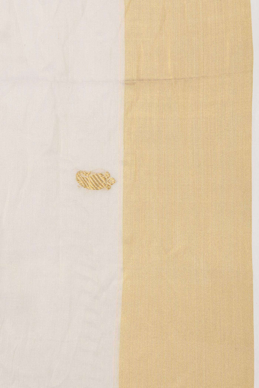 Off White Kerala Cotton Saree