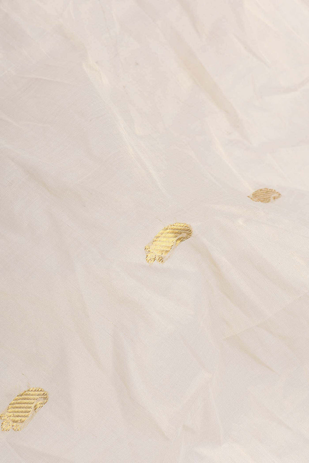 Off White Kerala Cotton Saree