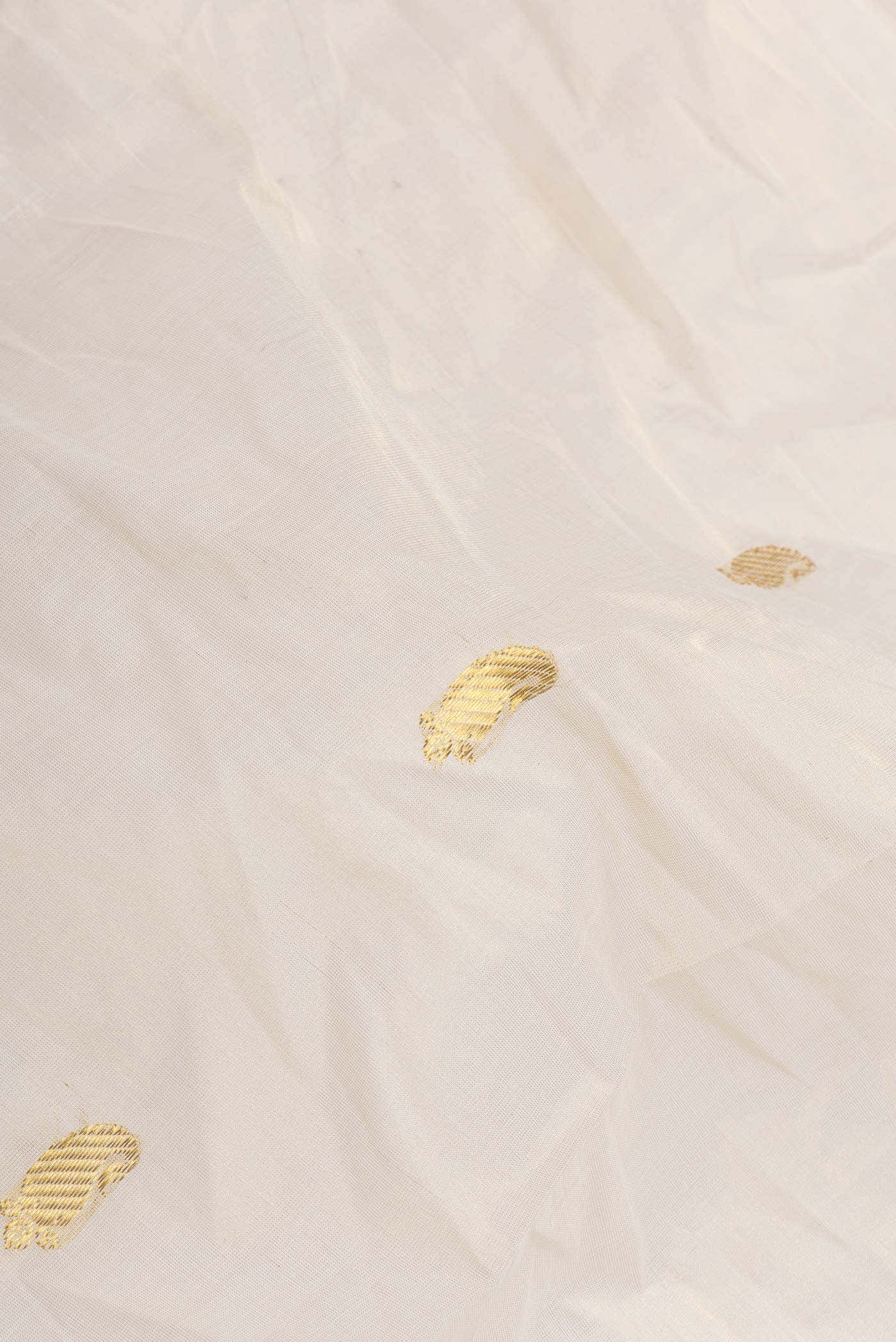 Off White Kerala Cotton Saree