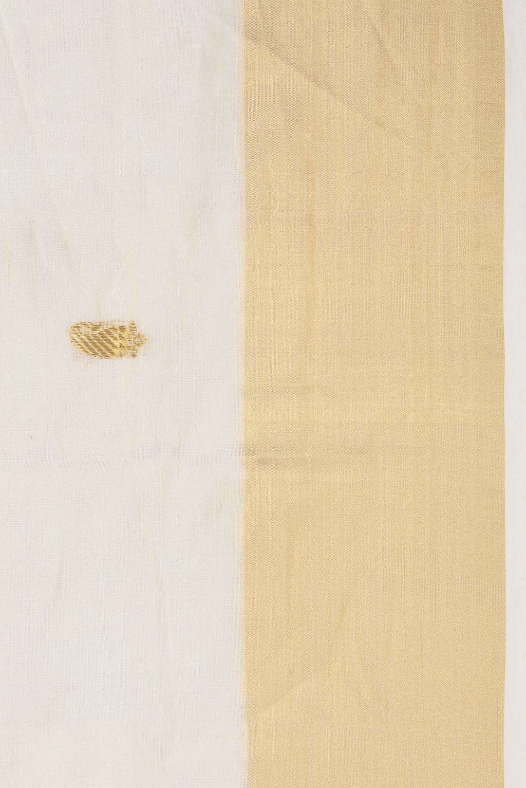 Off White Kerala Cotton Saree