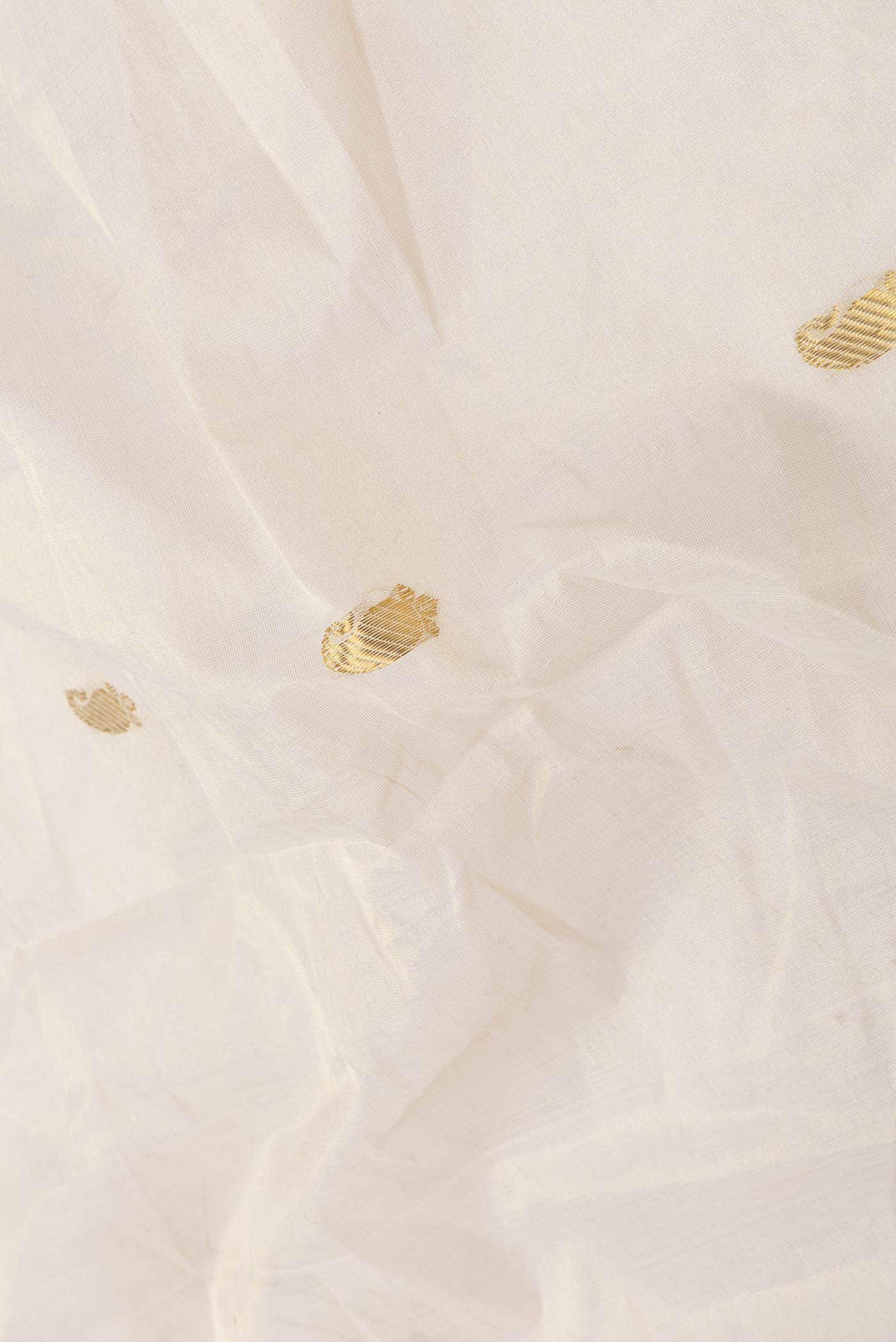 Off White Kerala Cotton Saree