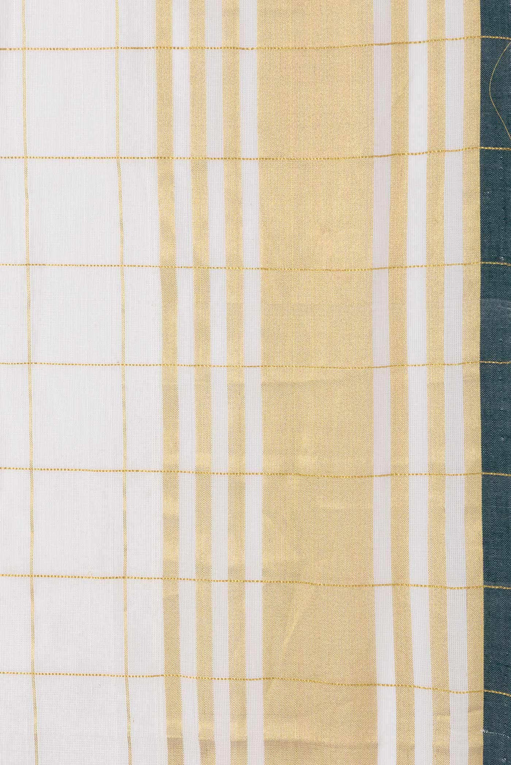 Off White Kerala Cotton Saree