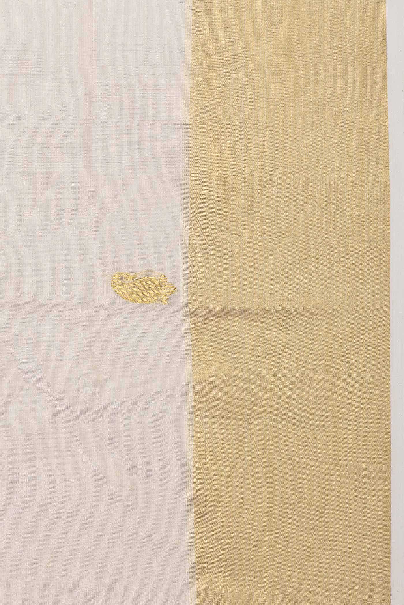 Off White Kerala Cotton Saree
