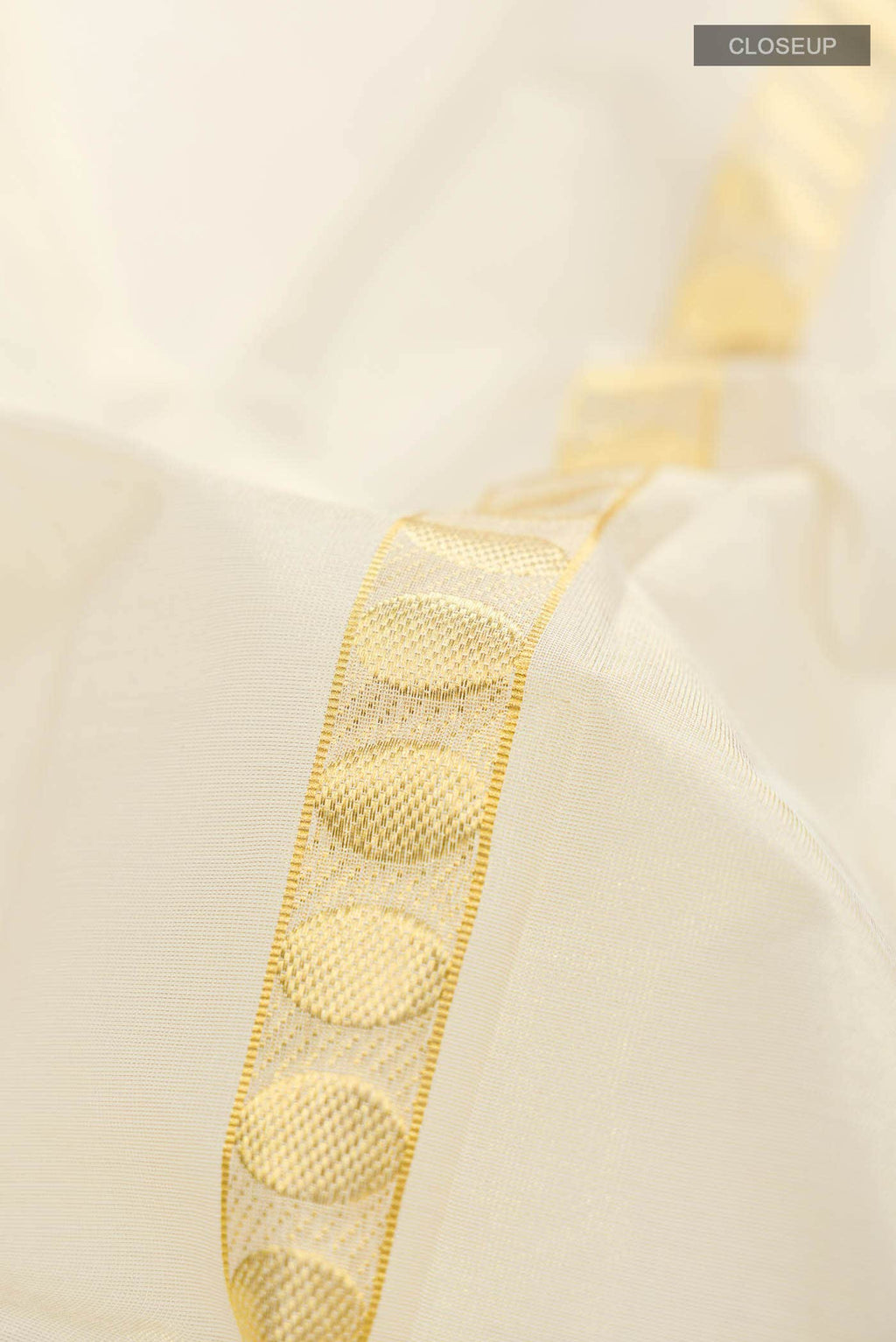 Gold Kerala Cotton - Kasava Saree