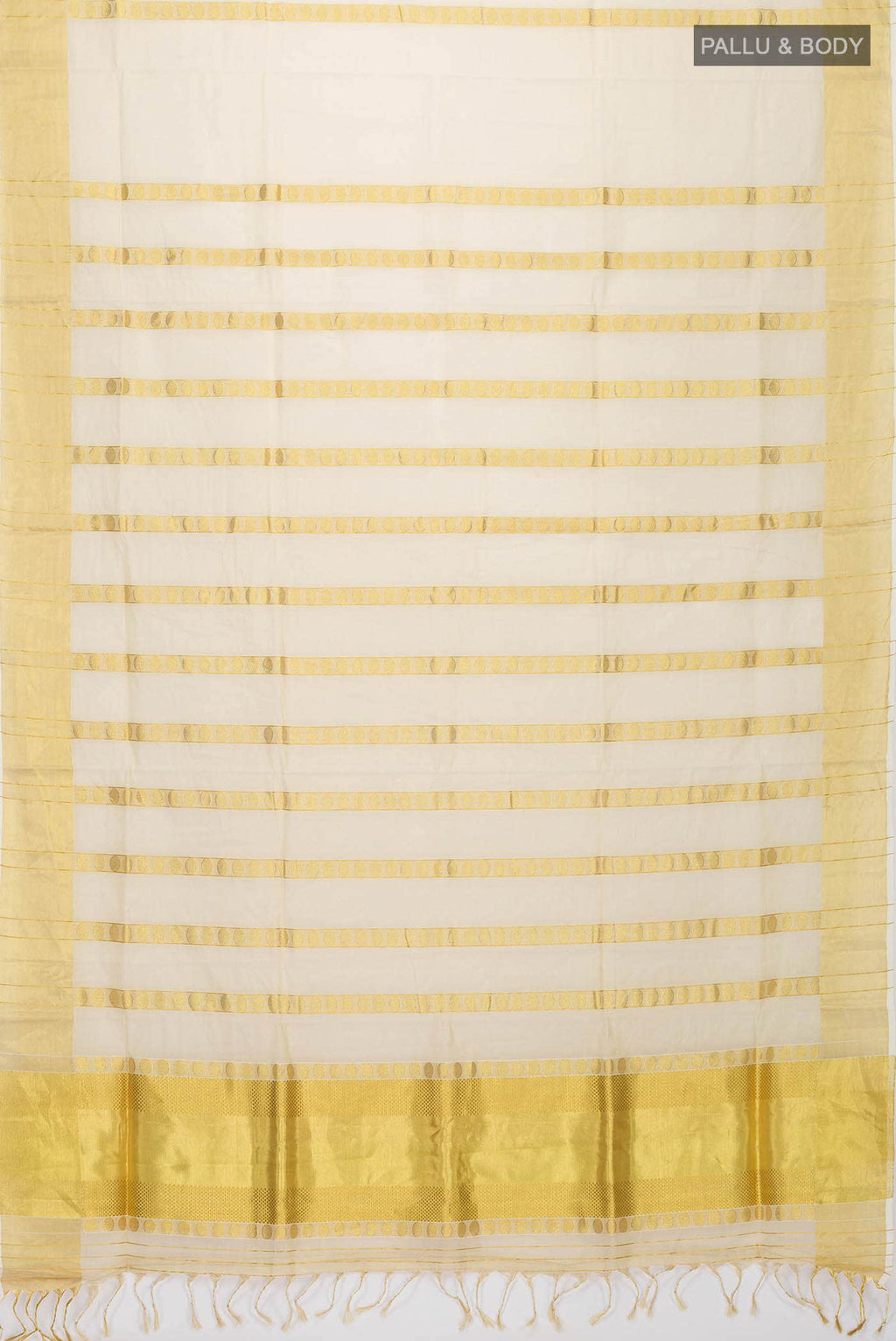 Gold Kerala Cotton - Kasava Saree