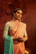 Ballari-Peach Kanchipuram Silk Saree