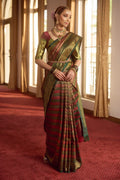 Manga Maalai-Green Kanchipuram Silk Saree