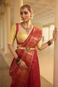 Raasi-Maroon Kanchipuram Silk Saree