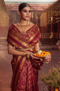 Shobita - Araku Red Kanchipuram Silk Saree