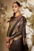 Prema-Black Banarasi Silk Saree