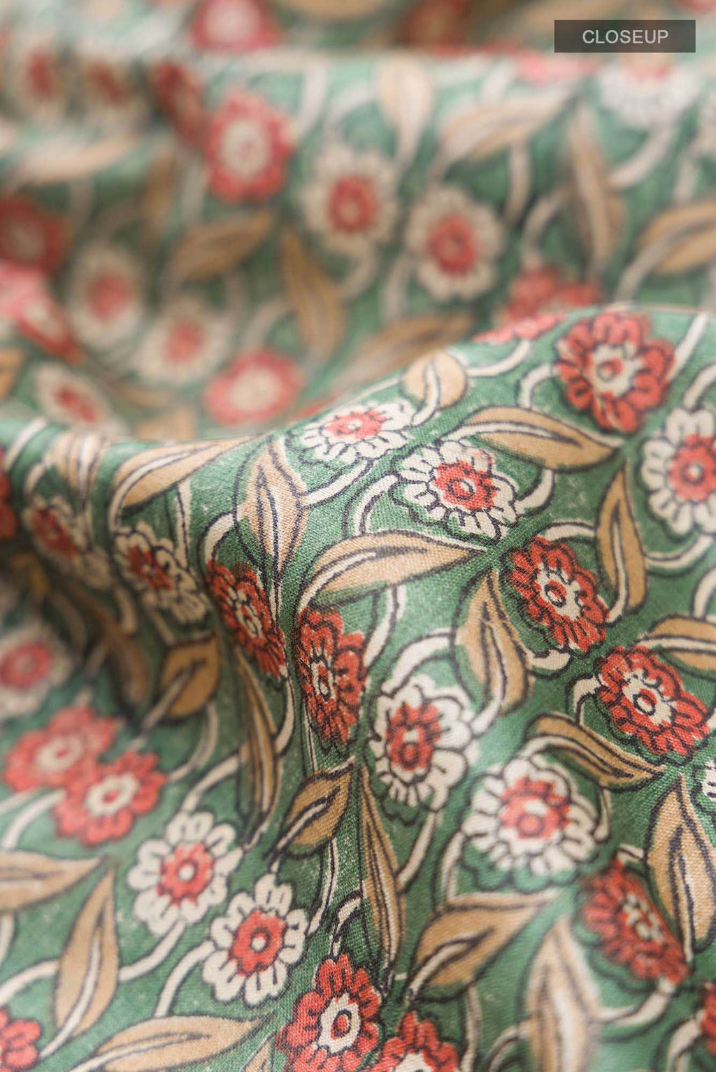 Green Bhagalpuri Tussar Silk Saree