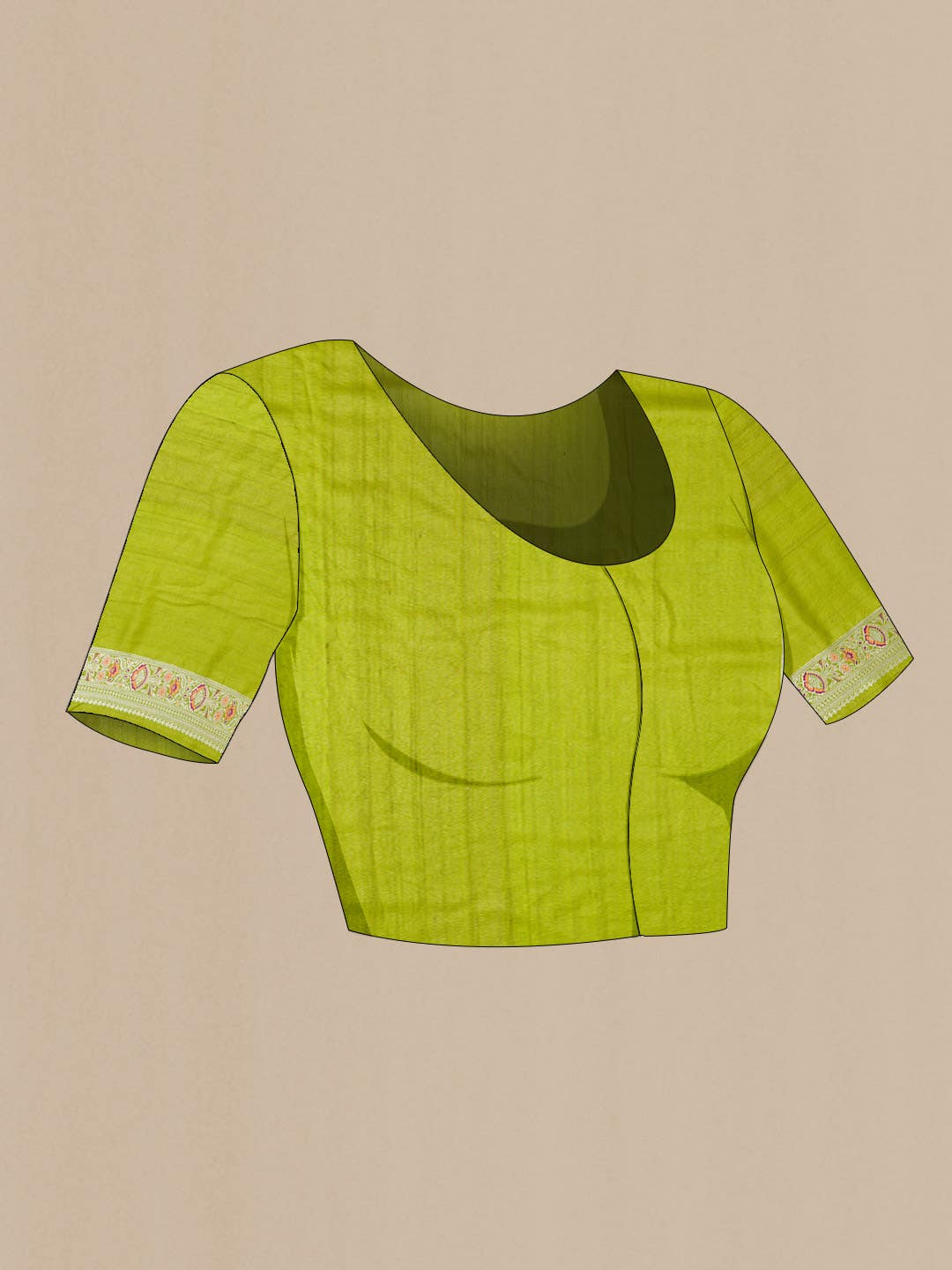 Green Banarasi Georgette Saree
