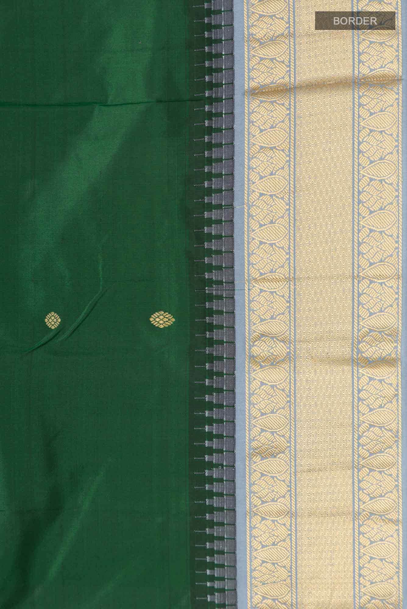 Green Bangalore Silk Saree