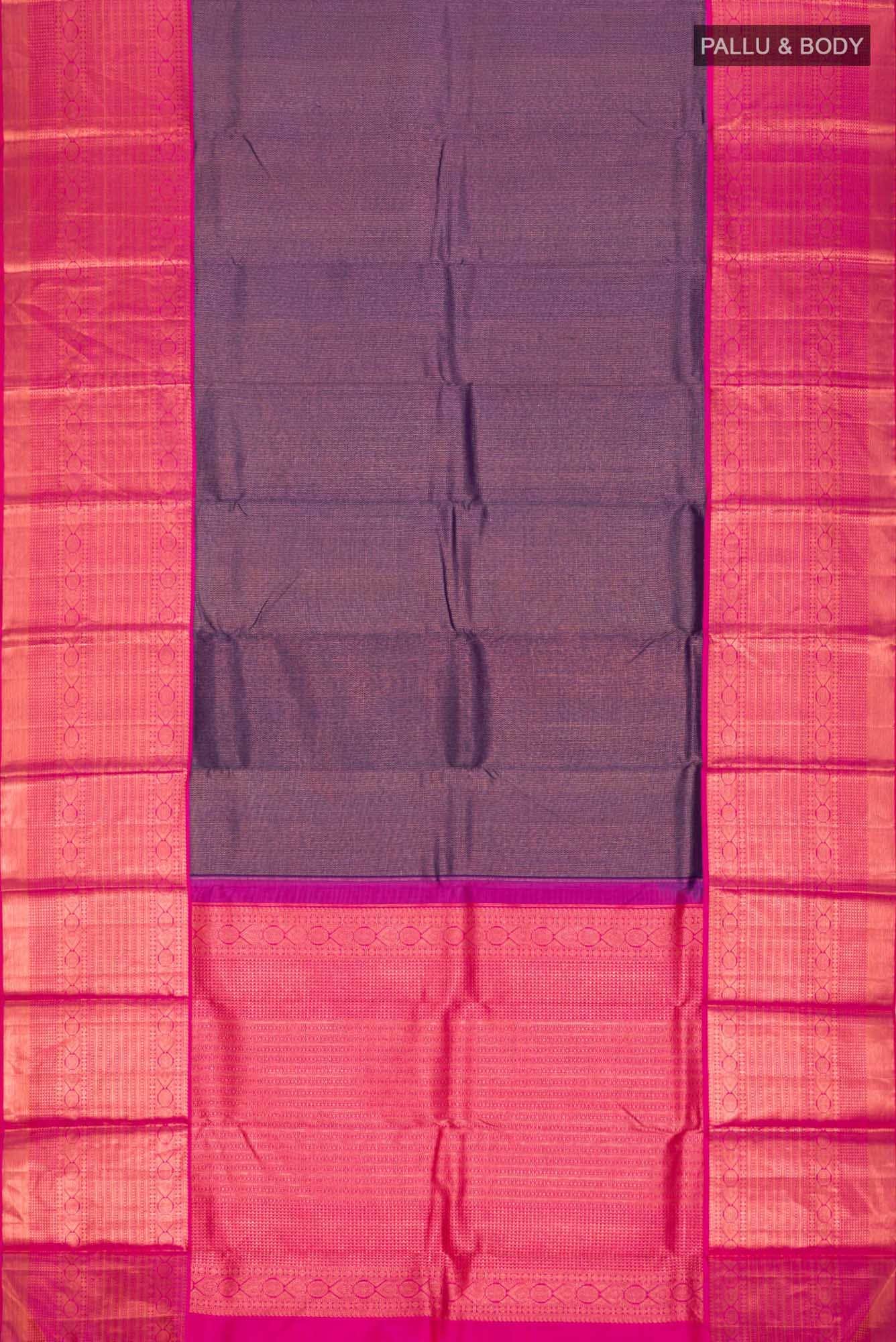 Navy Blue Kanchipuram Silk Saree