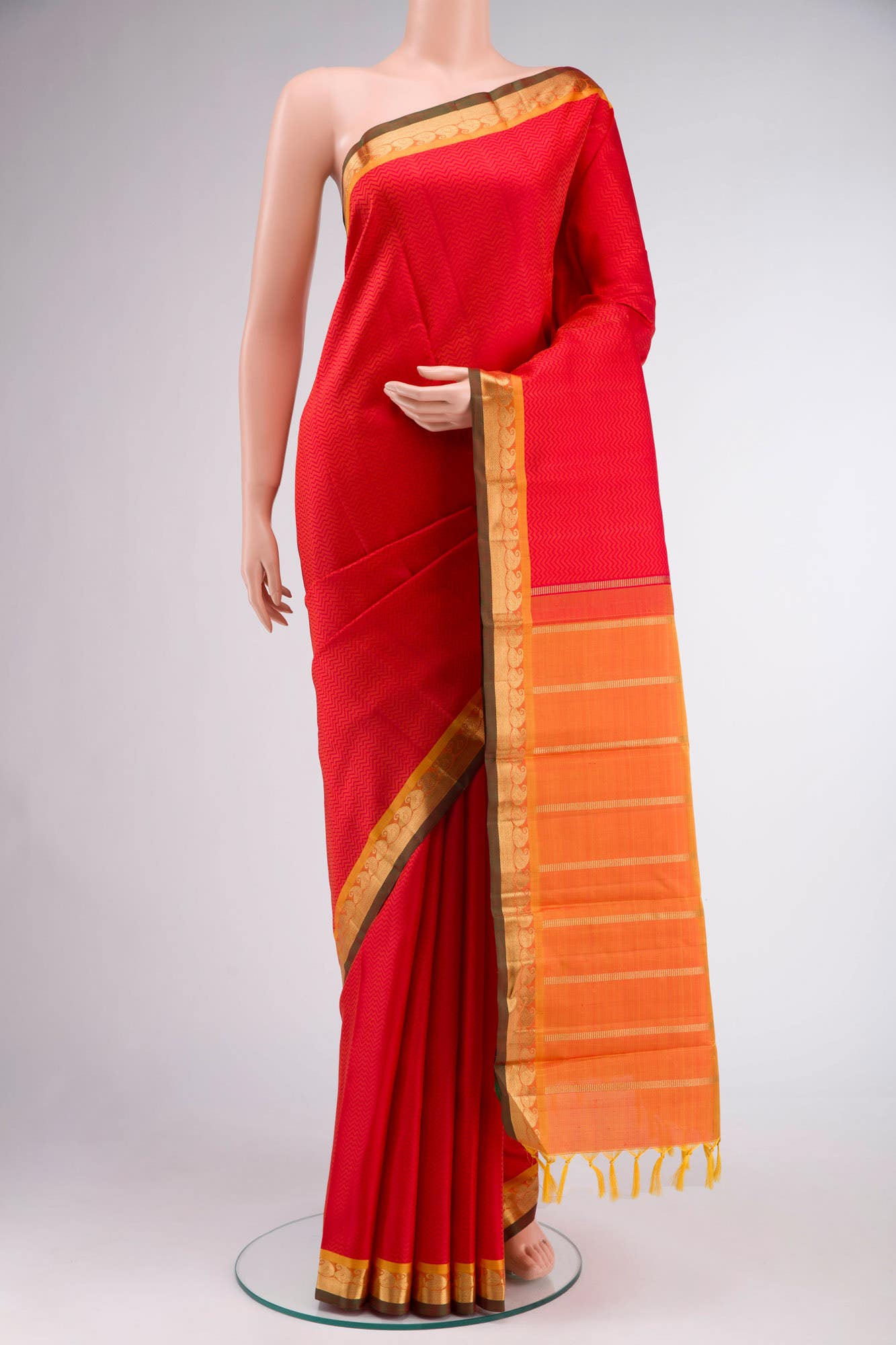 Red Kanchipuram Silk Saree