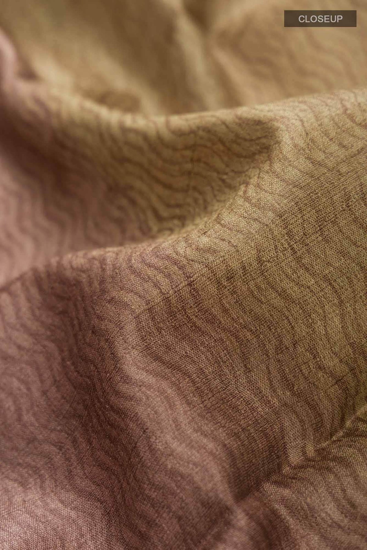 Brown Bhagalpuri Tussar Silk Saree