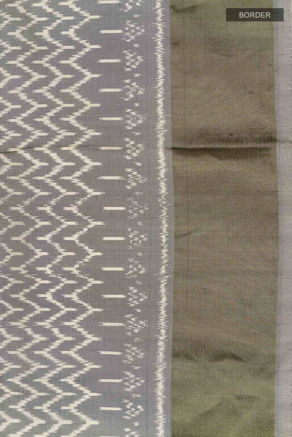 Grey Pochampally Silk Saree
