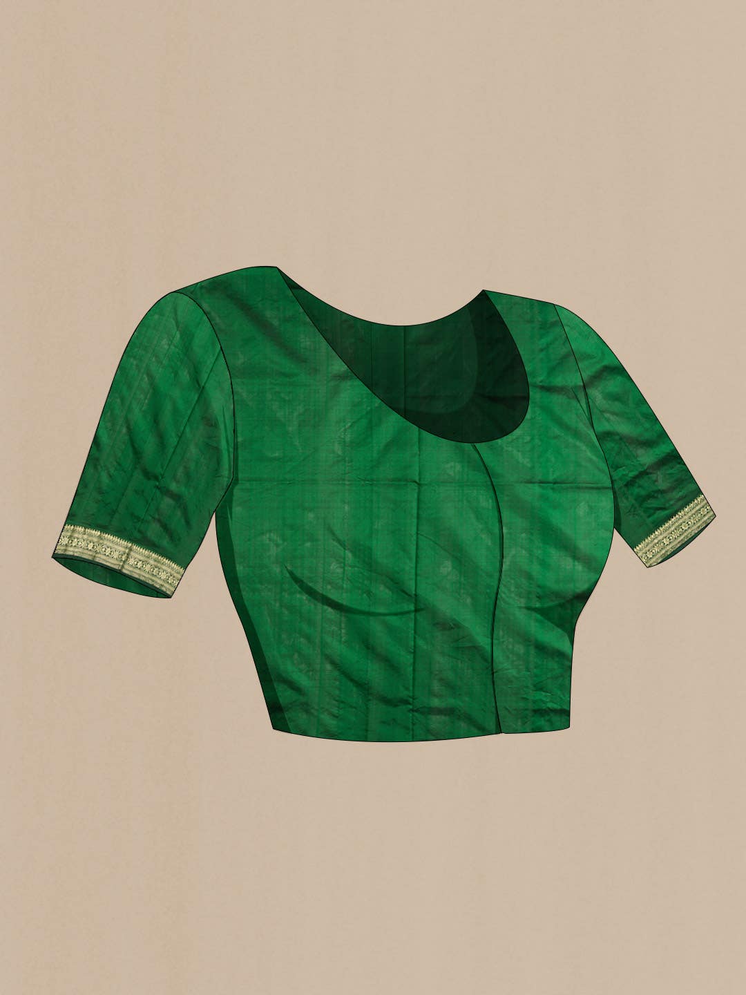 Green Banarasi Katan Silk Saree