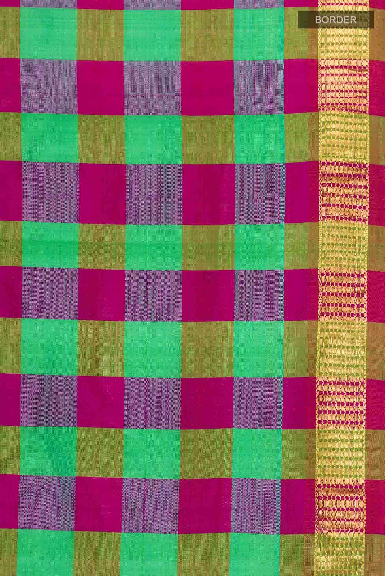 Multi Kanchipuram Silk Saree