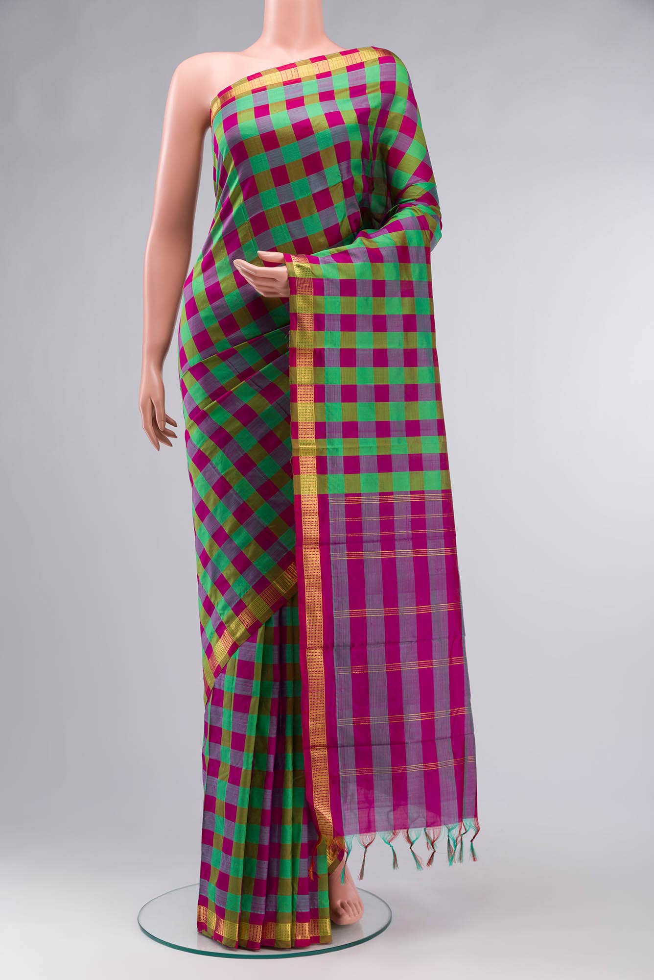 Multi Kanchipuram Silk Saree