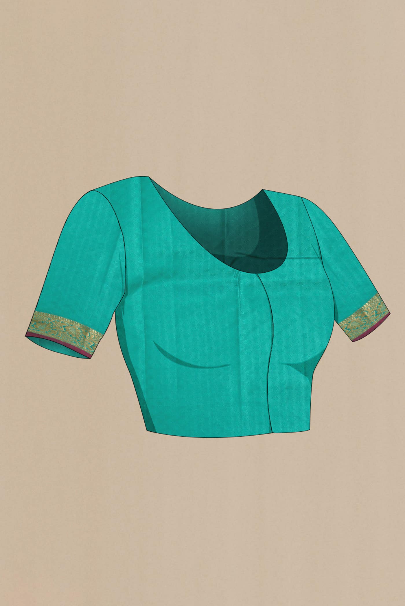 Blue Kanchipuram Silk Saree