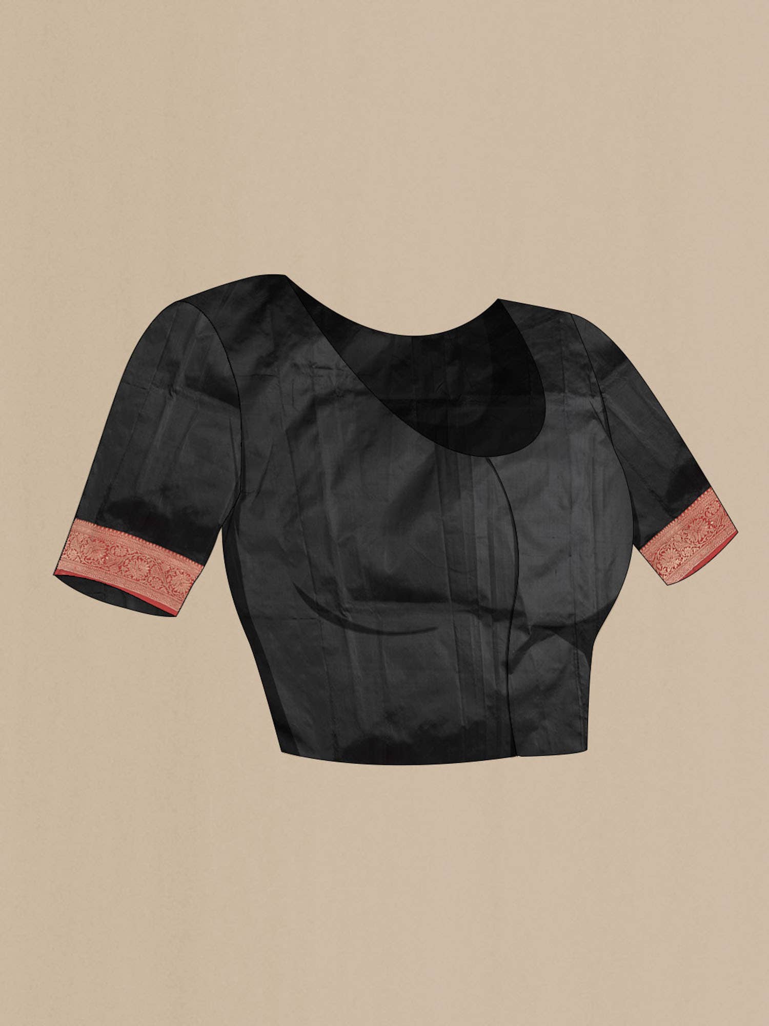 Black Banarasi Katan Silk Saree