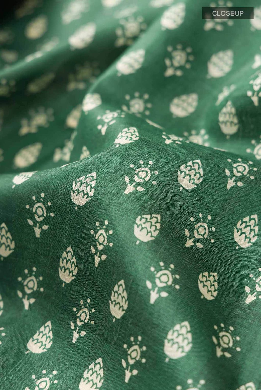 Green Bhagalpuri Tussar Silk Saree