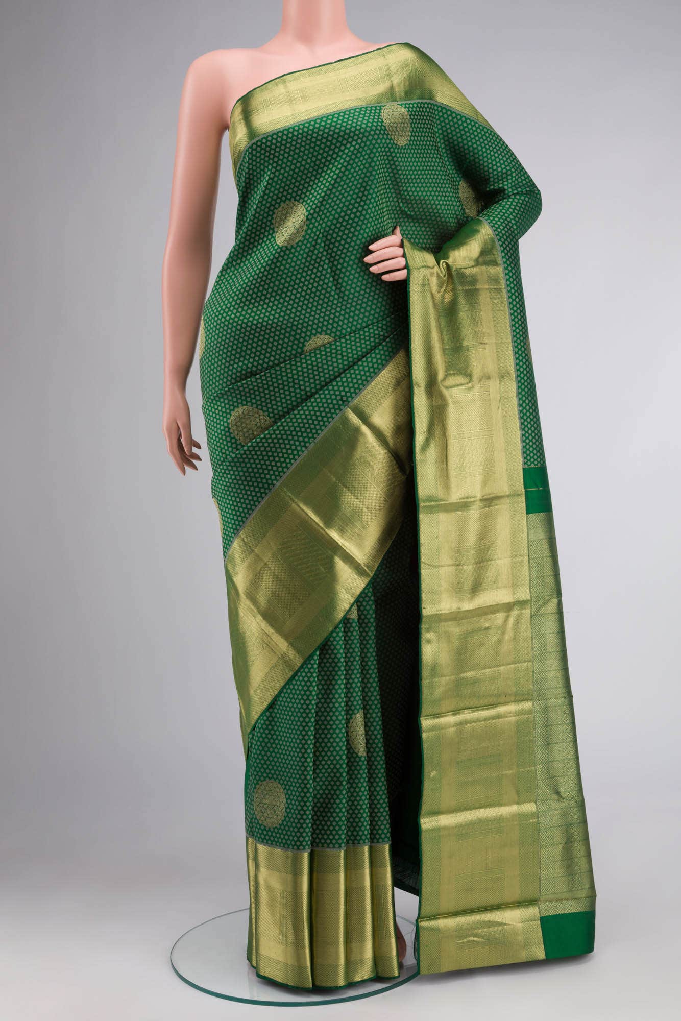 Green Kanchipuram Silk Saree