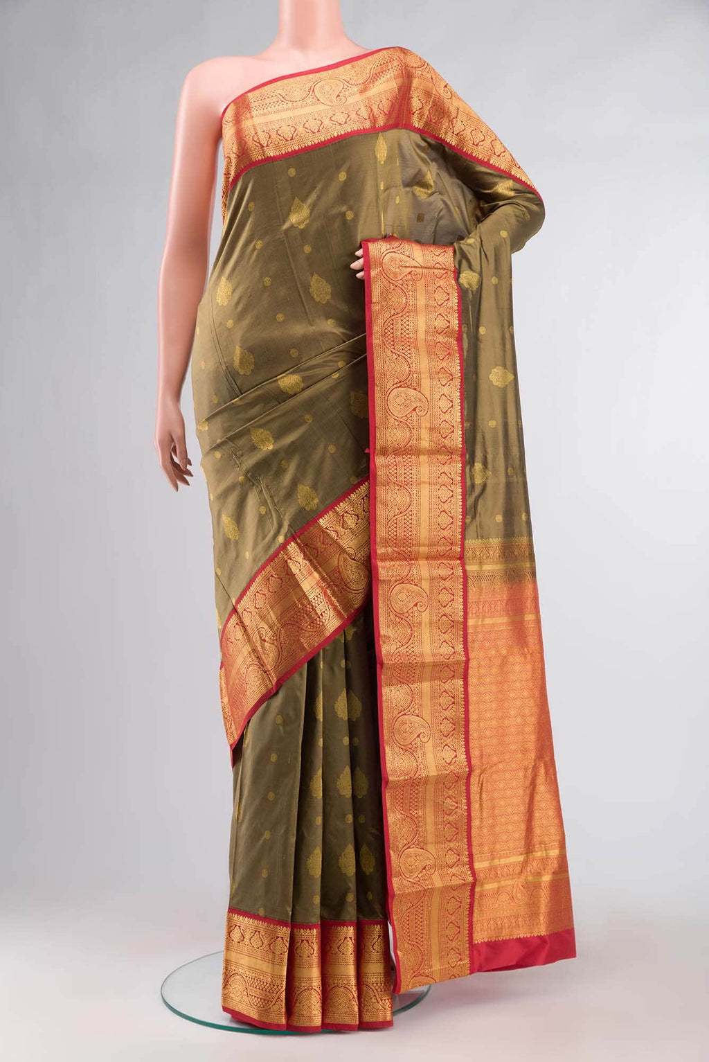 Green Bangalore Silk Saree