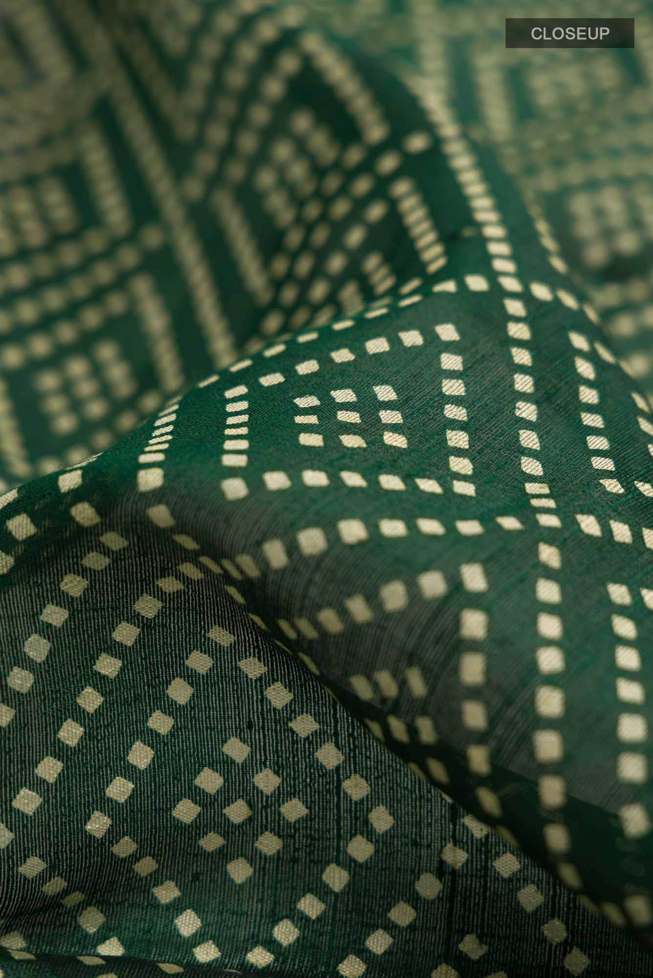 Green Bhagalpuri Tussar Silk Saree