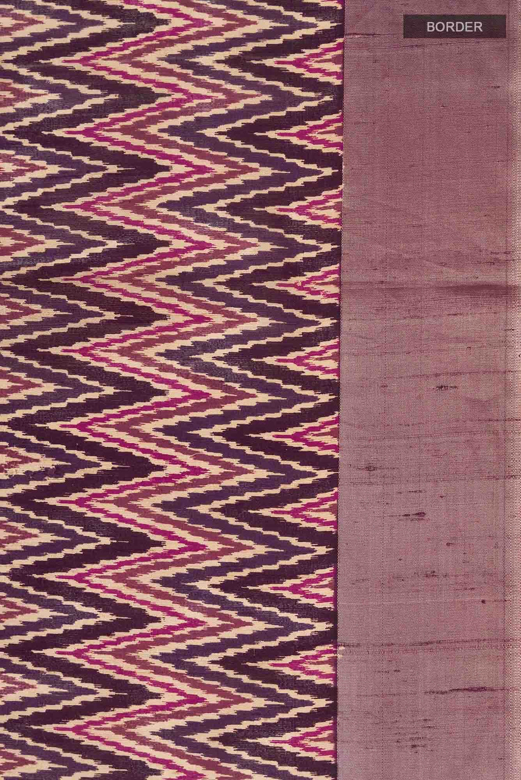 Purple Bhagalpuri Tussar Silk Saree