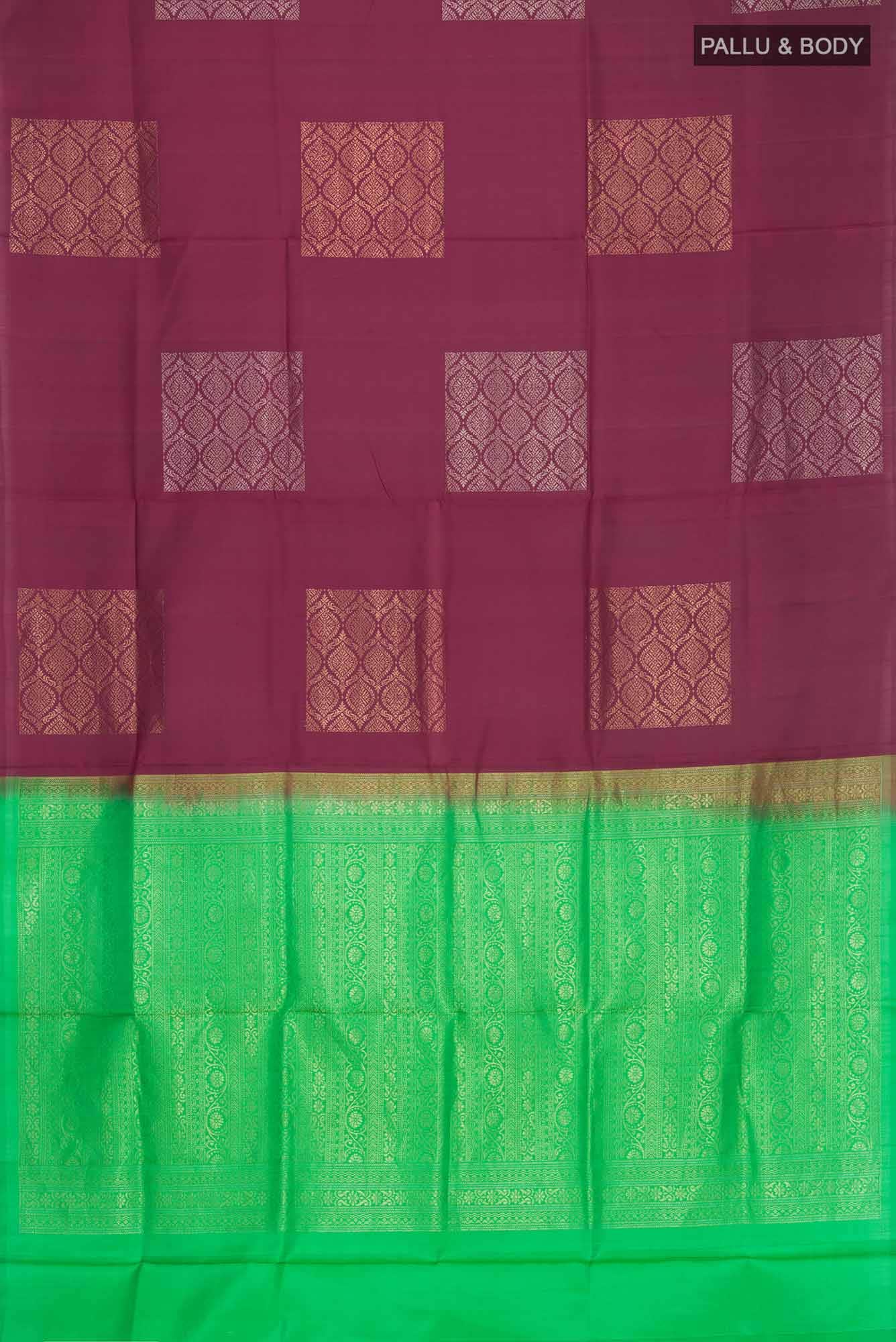 Maroon Soft Silk Saree