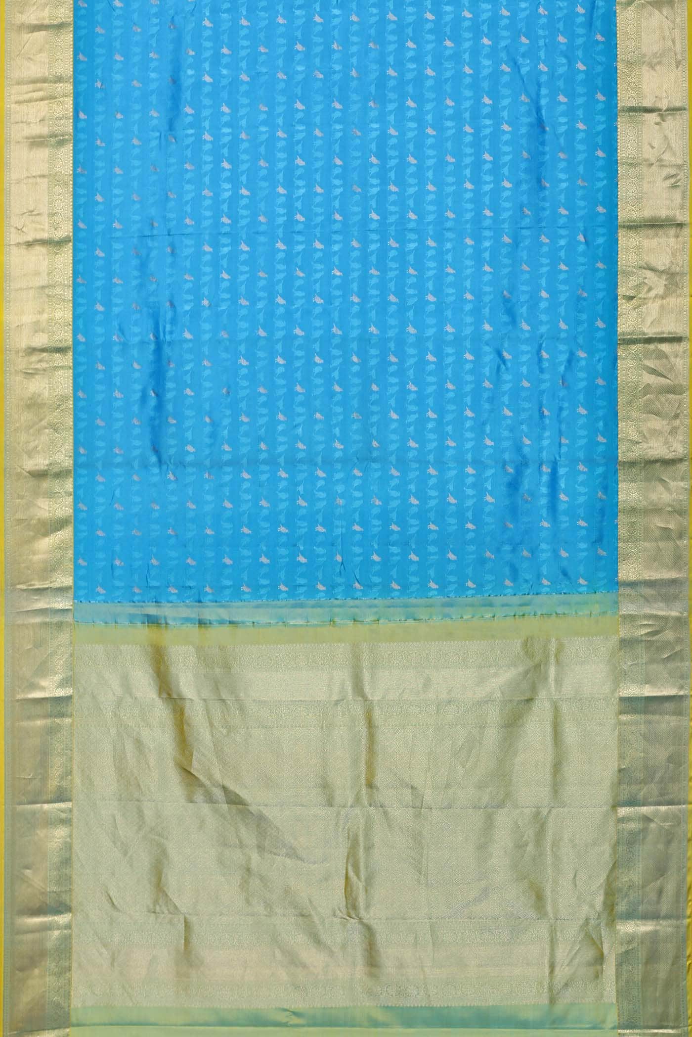 Blue Kanchipuram Silk Saree
