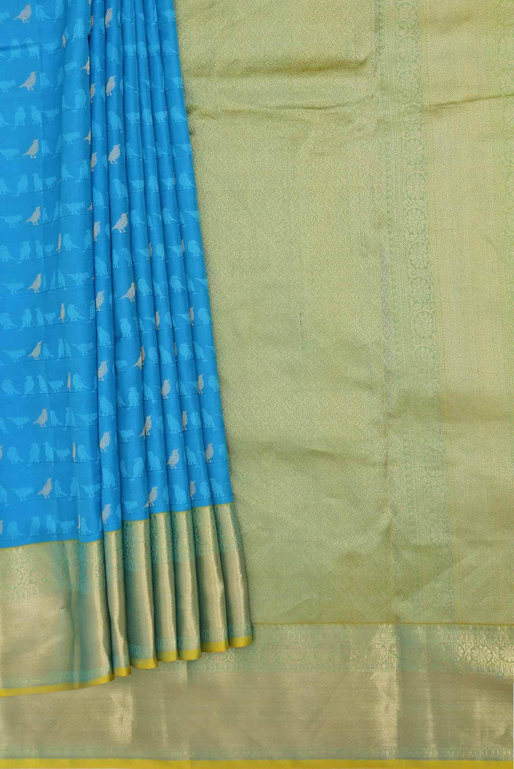 Blue Kanchipuram Silk Saree