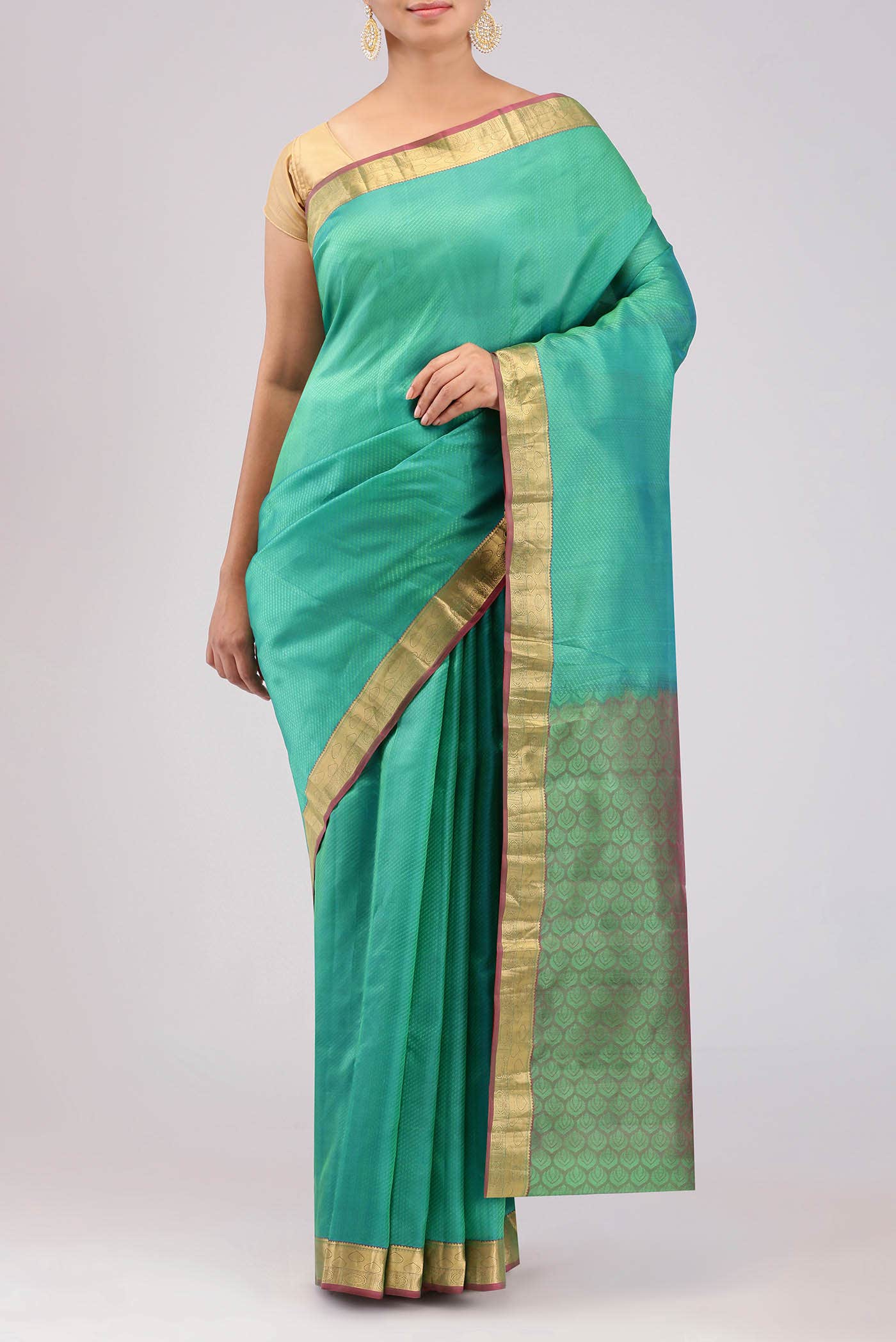 Green Kanchipuram Silk Saree