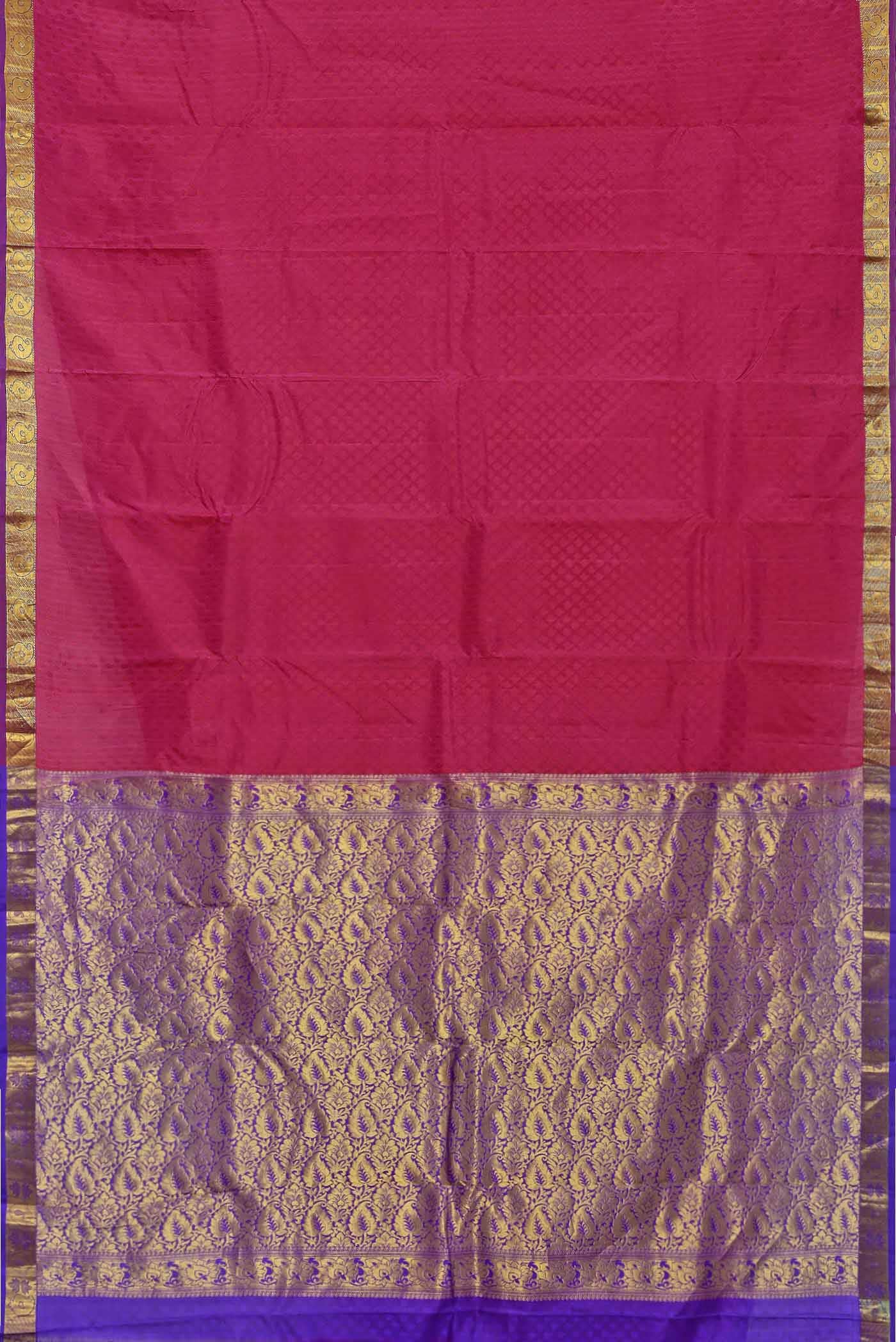 Pink Kanchipuram Silk Saree