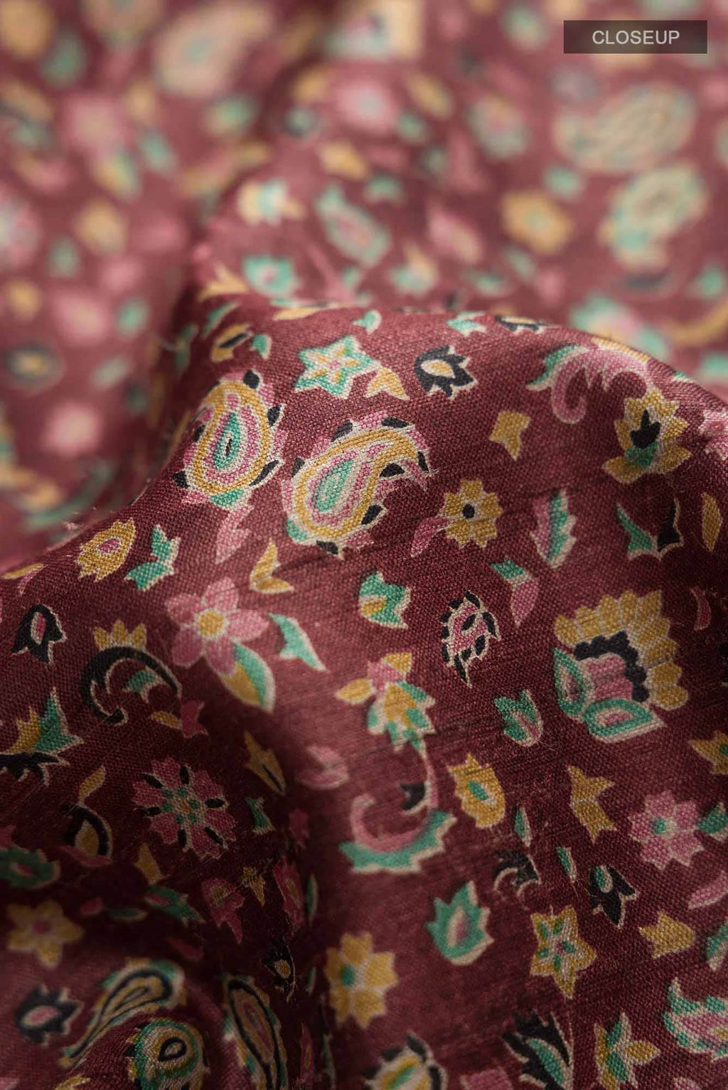 Brown Bhagalpuri Tussar Silk Saree