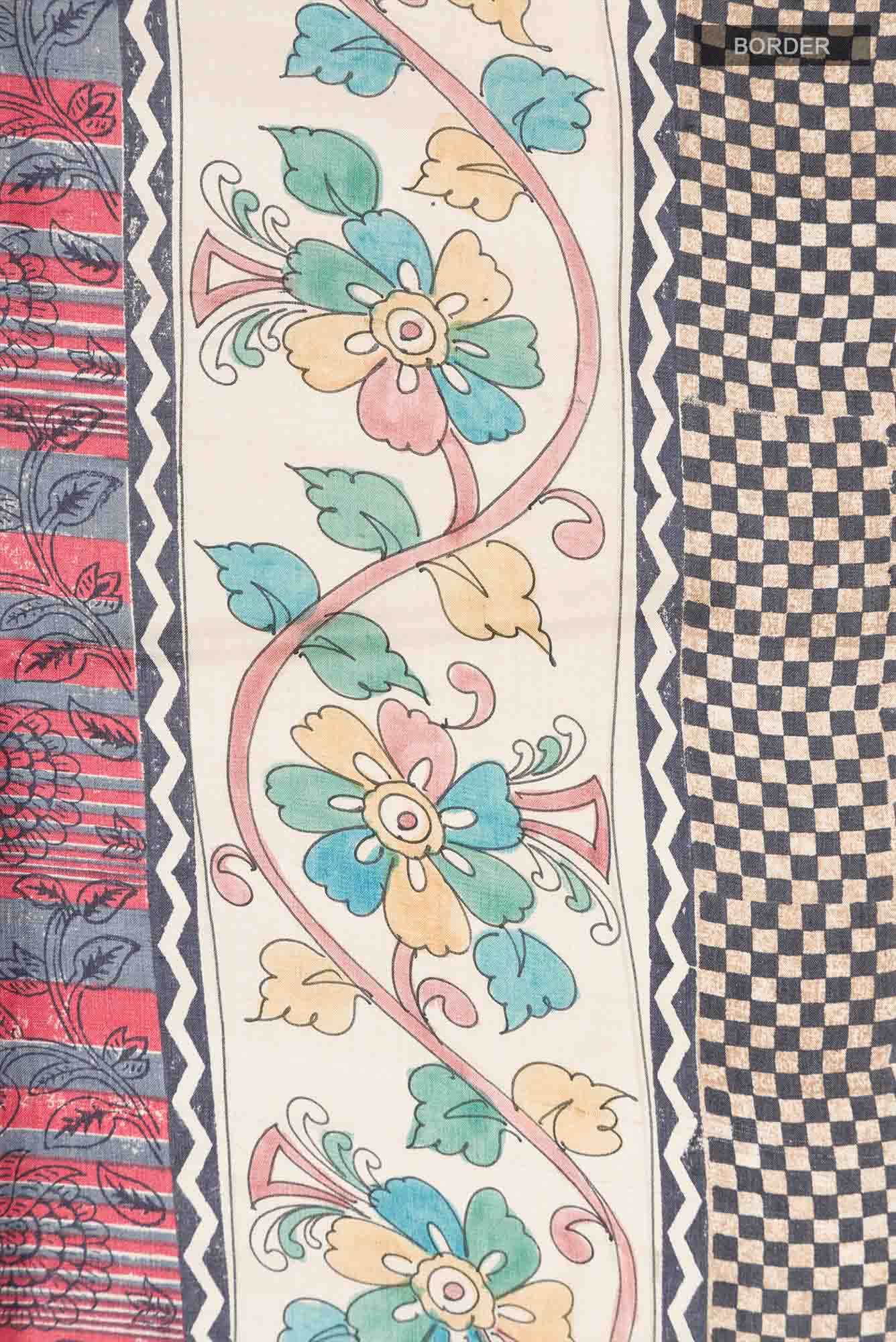 Multi Bhagalpuri Tussar Silk Saree