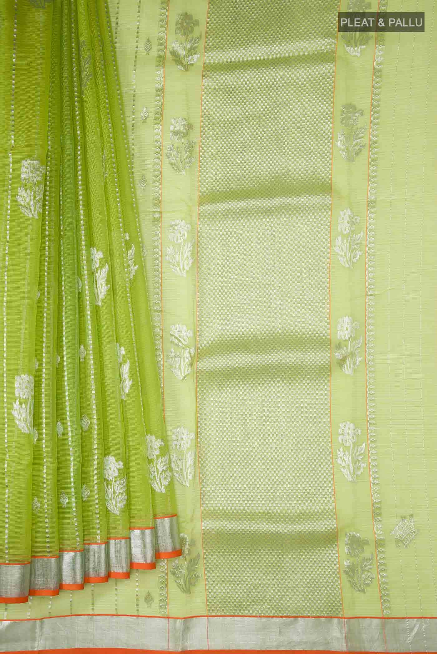 Green Kota Silk Saree