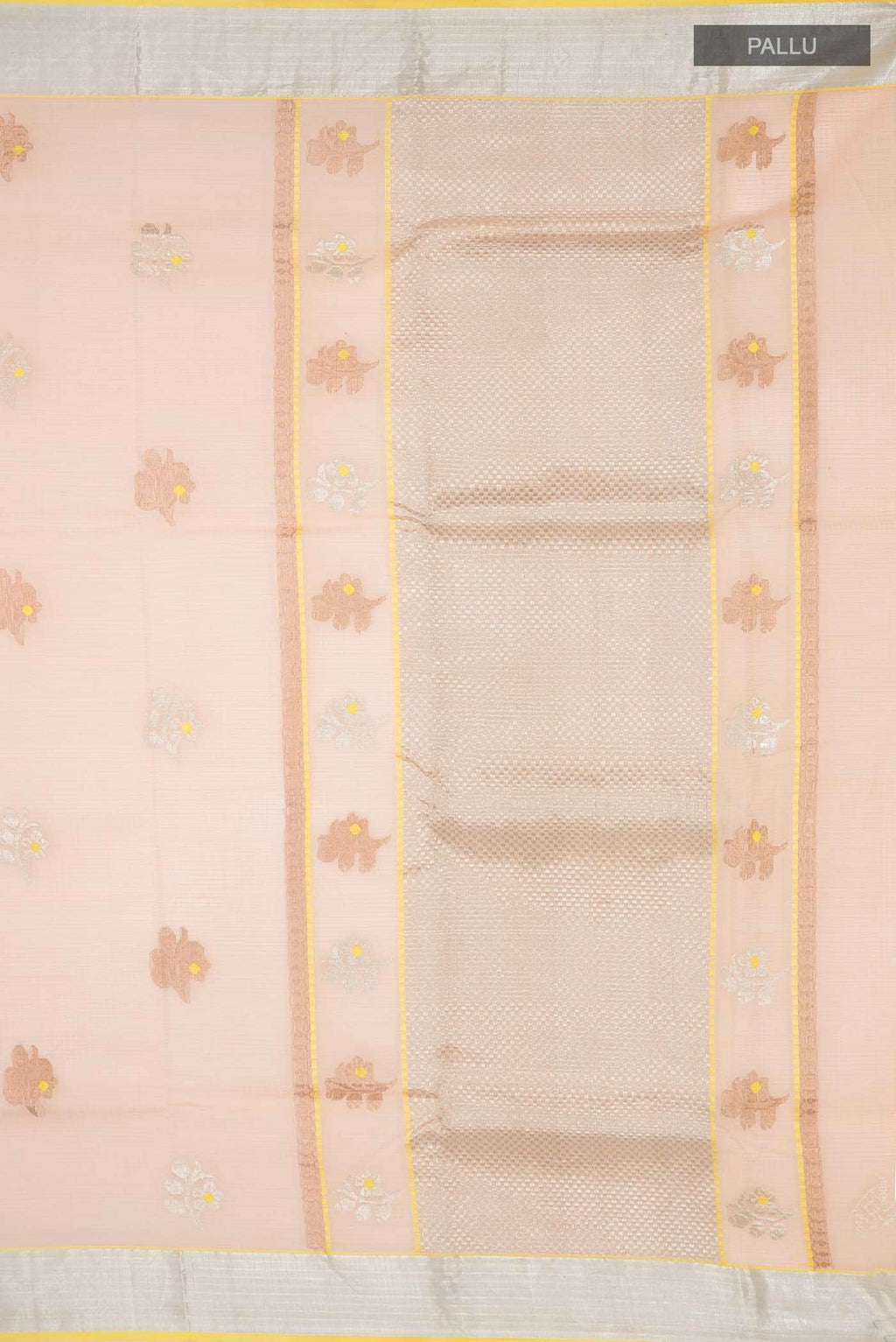 Peach Kota Silk Saree