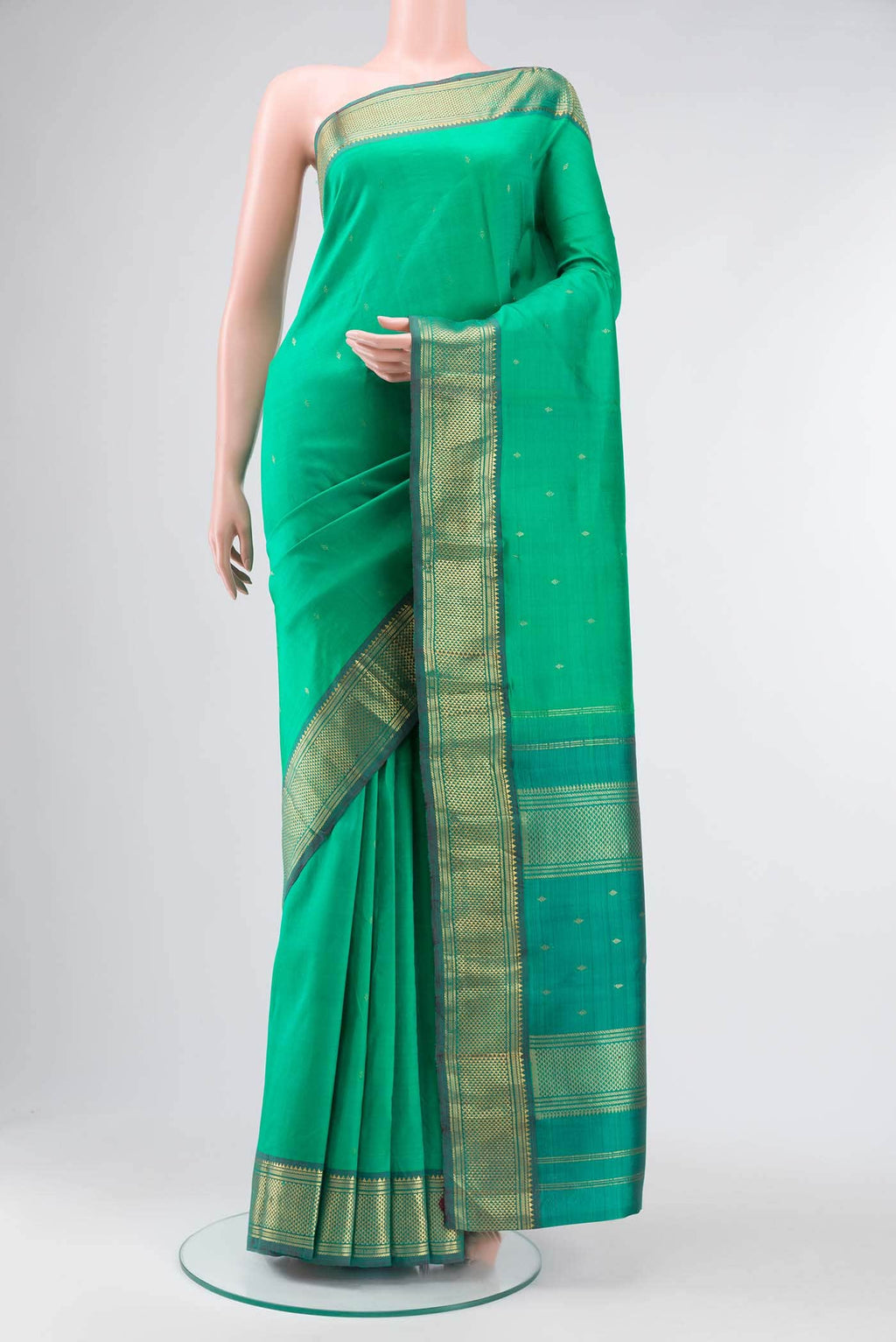 Green Kanchipuram Silk Saree