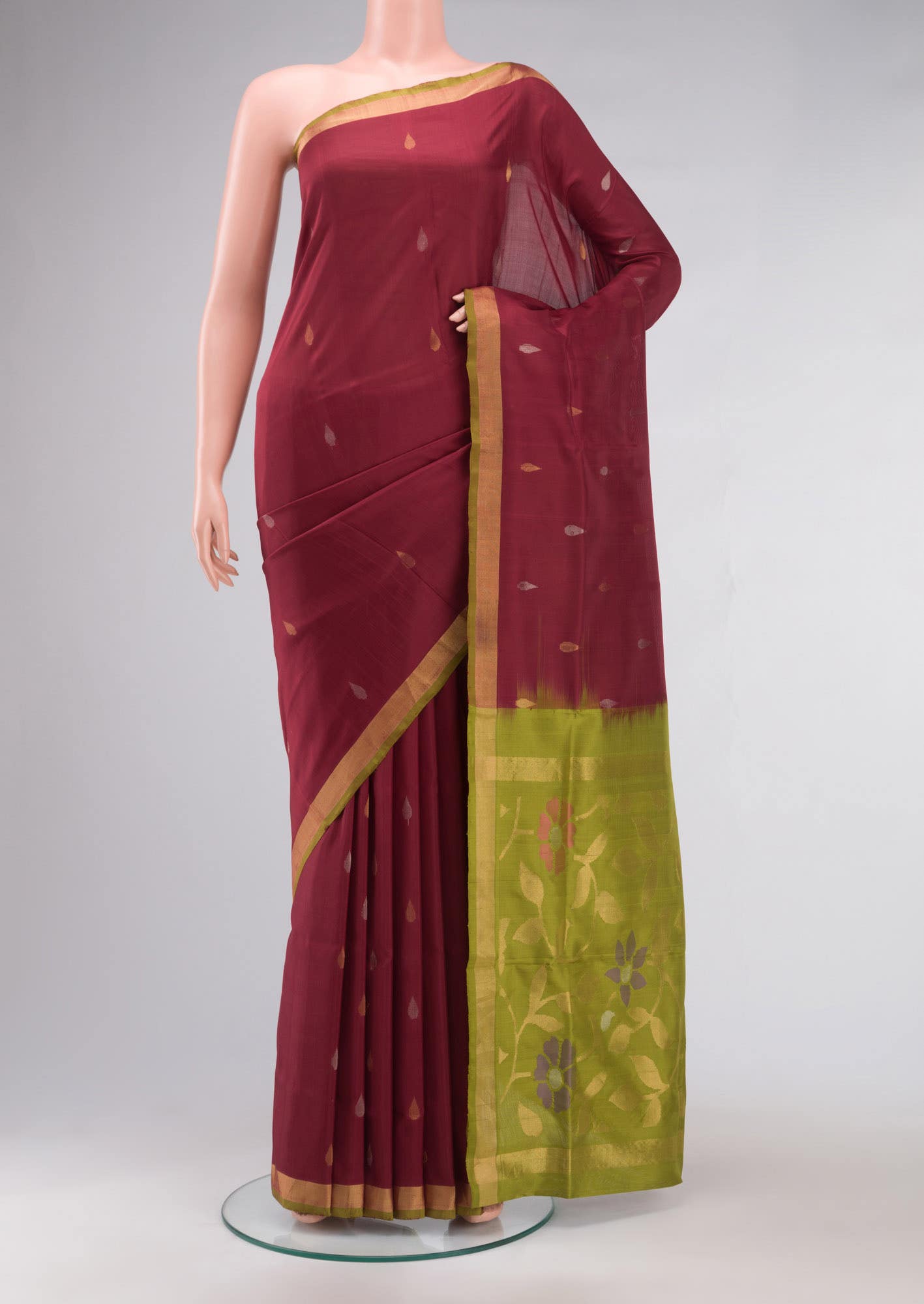 Maroon Uppada Silk Saree