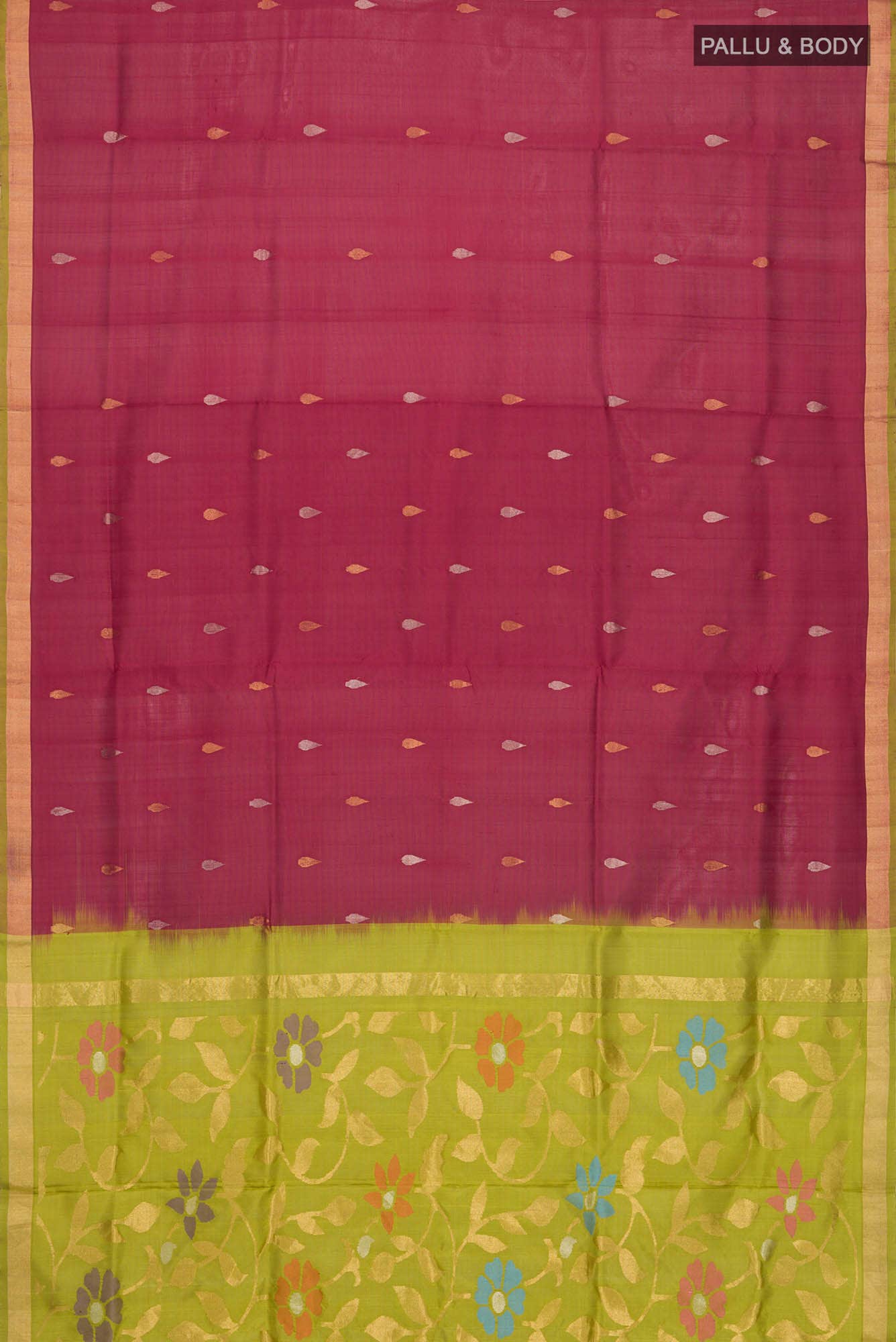 Maroon Uppada Silk Saree