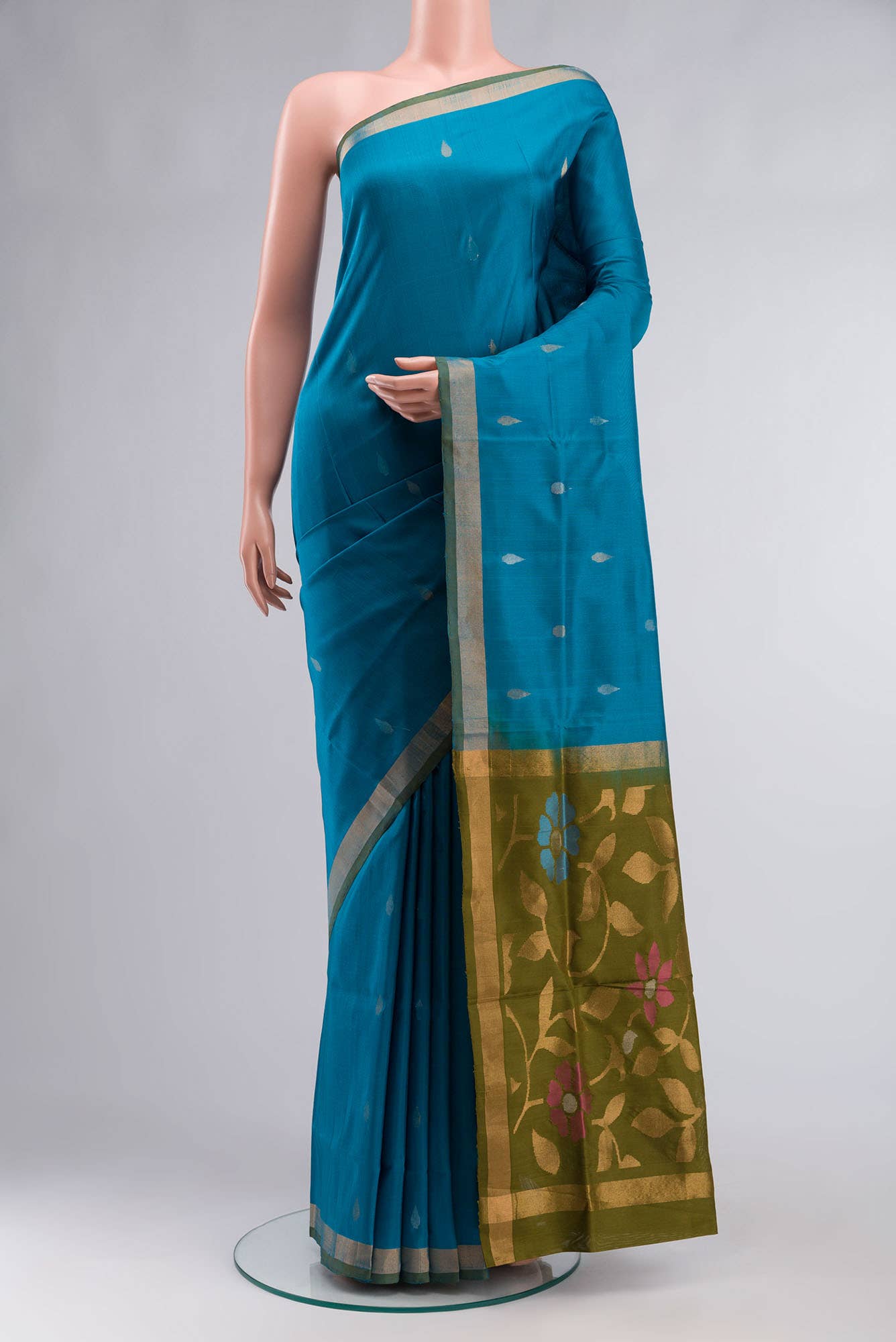 Blue Uppada Silk Saree
