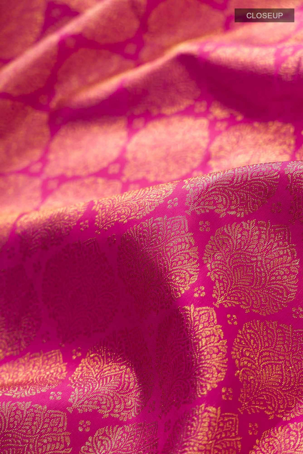 Pure Silk Pure Zari Pink Kanchipuram Saree