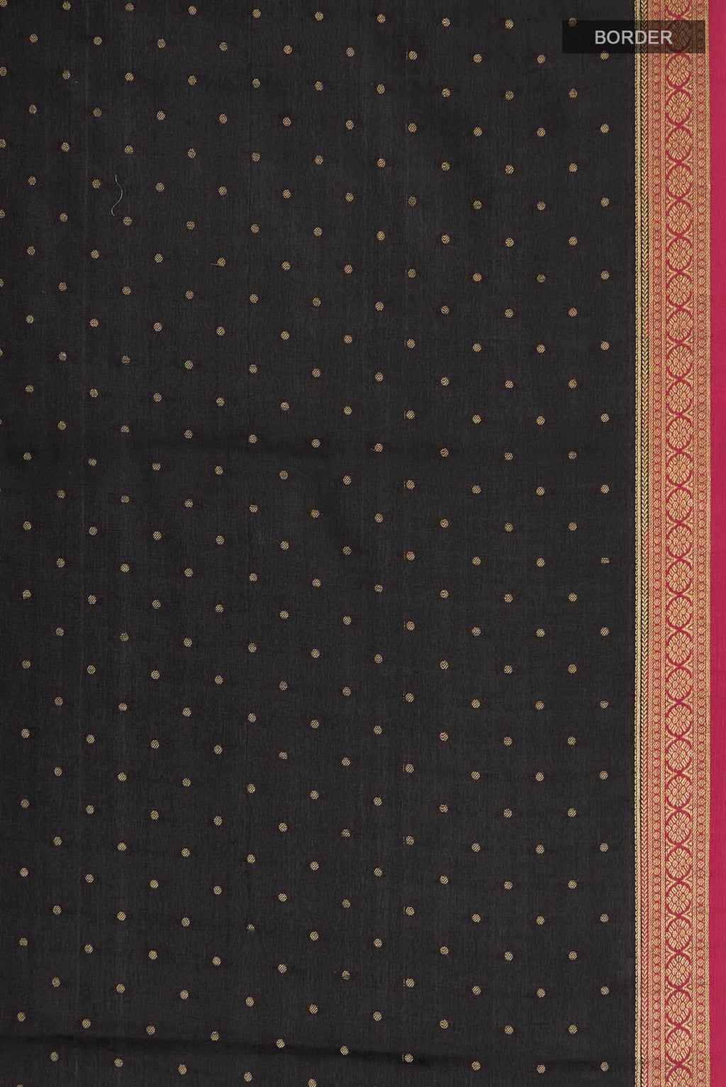 Black Mysore Crepe Saree