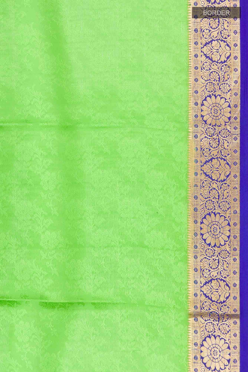 Green Mysore Crepe Saree